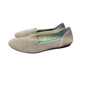 ROTHYS LIMITED EDITION MULTI METALLIC SPARKLING ROUND FLATS SIZE 7 1/2